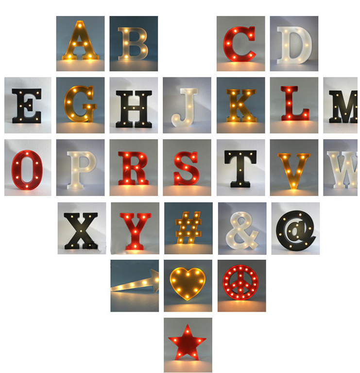 letter led marquee light,alphabet led light,letter lights