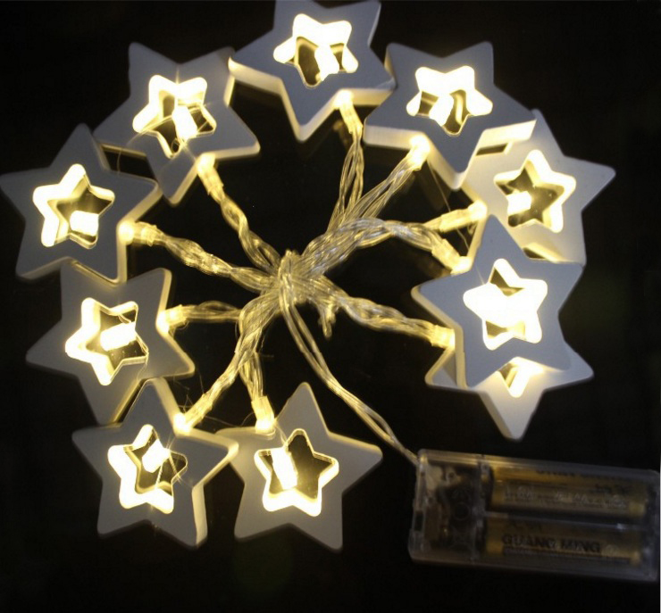 MDF star led decorative string
