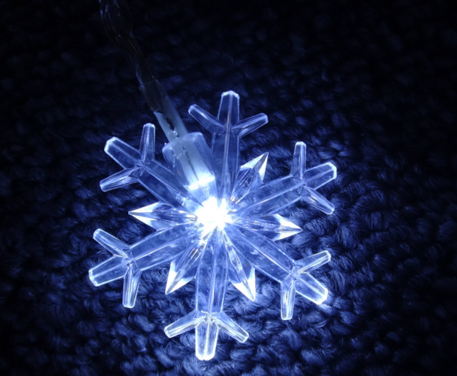 snowflake led fairy string