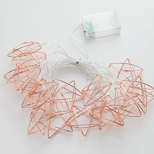 metal star led fairy lights,golden star string lights