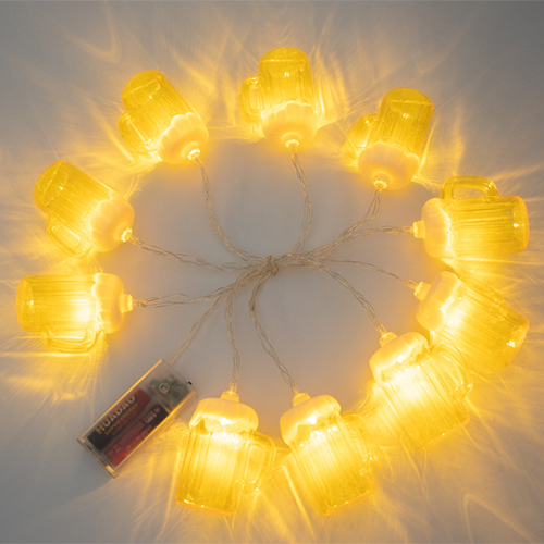beer cup string lights,bar decoration,summer decoration