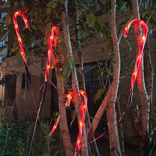 solar candy cane lights,solar walk stick lights,solar christmas lights