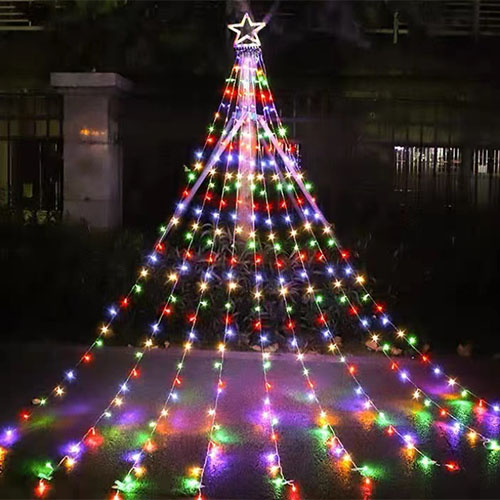 star waterfall lights,curtain string lights,xmas patio decoration
