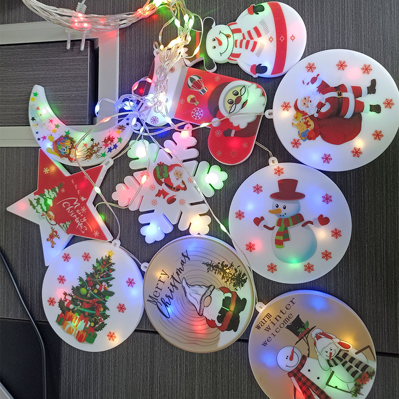 painting xmas curtain string lights,xmas decor lights,indoor christmas